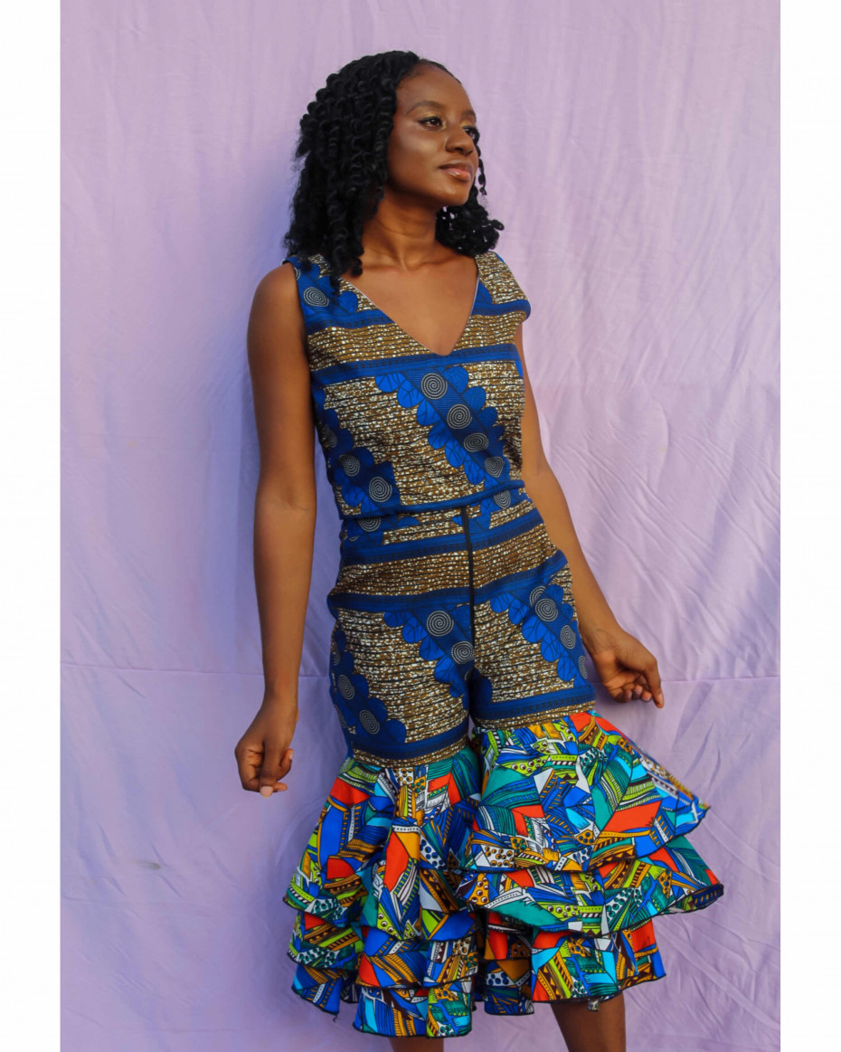 AFRICAN PRINT MANDISA CROP TOP AND SHORTS