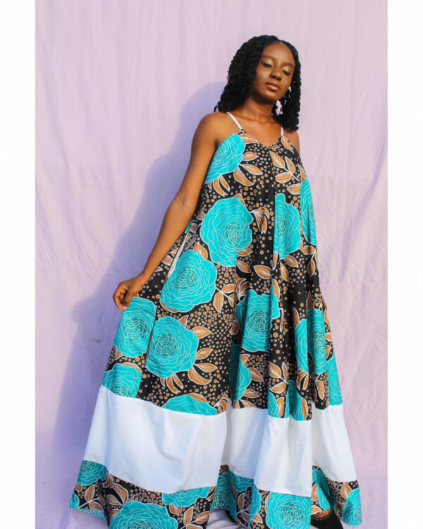 AFRICAN PRINT LULU MAXI DRESS