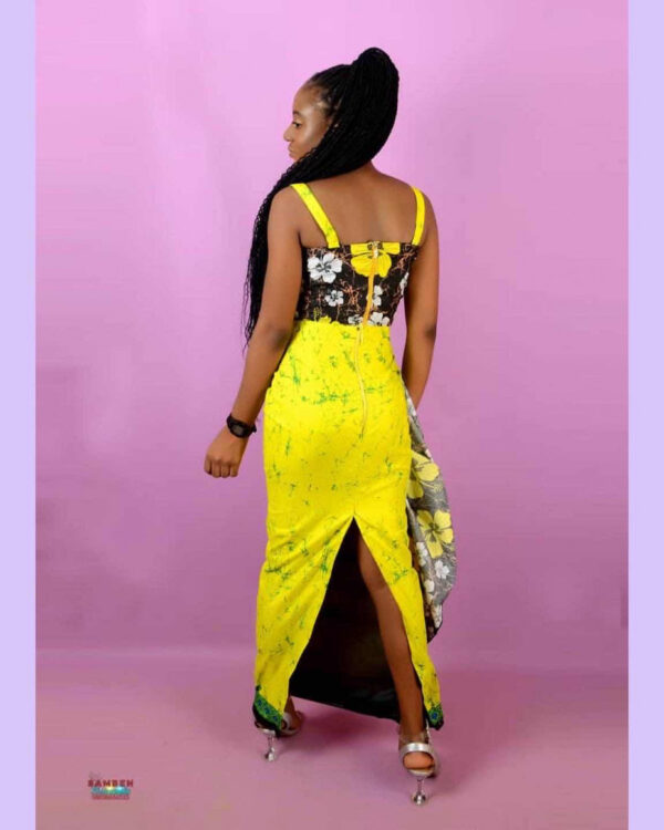 AFRICAN PRINT EBUN CROP TOP AND SKIRT - Image 2